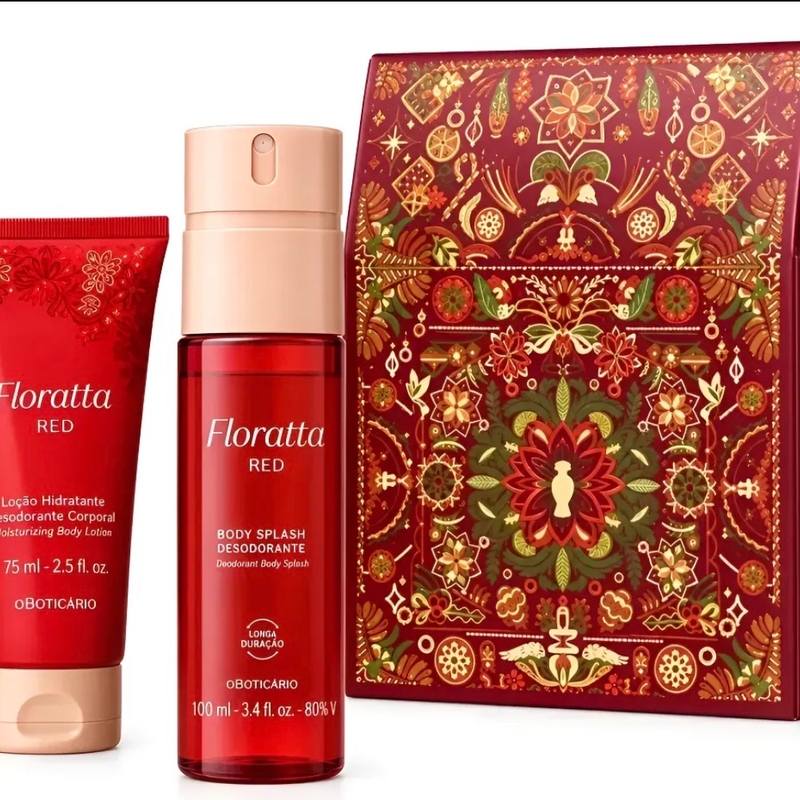 Kit FLORATTA RED(hidratante 75ml+body splash 100ml)