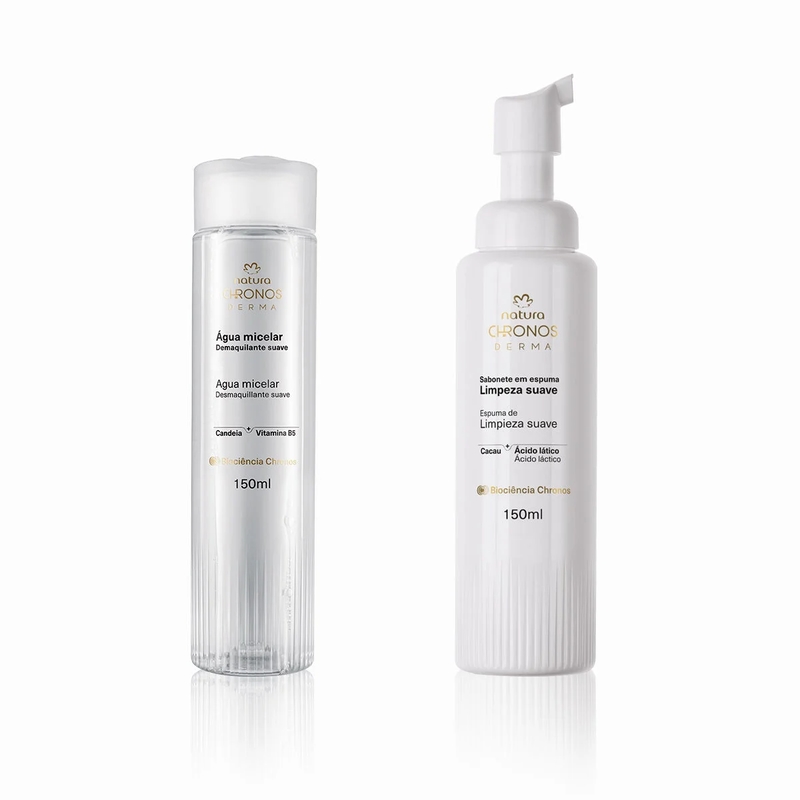Kit Limpeza Suave Chronos Derma( 2 Produtos