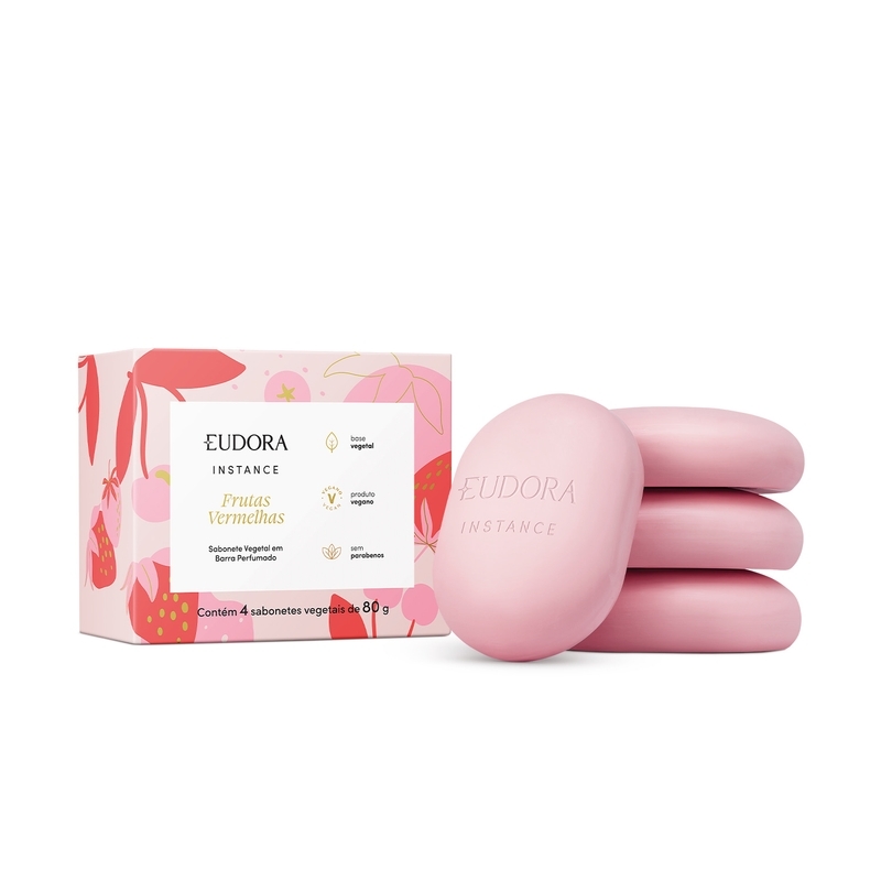 Sabonete Instance Frutas Vermelhas 4X80g cada