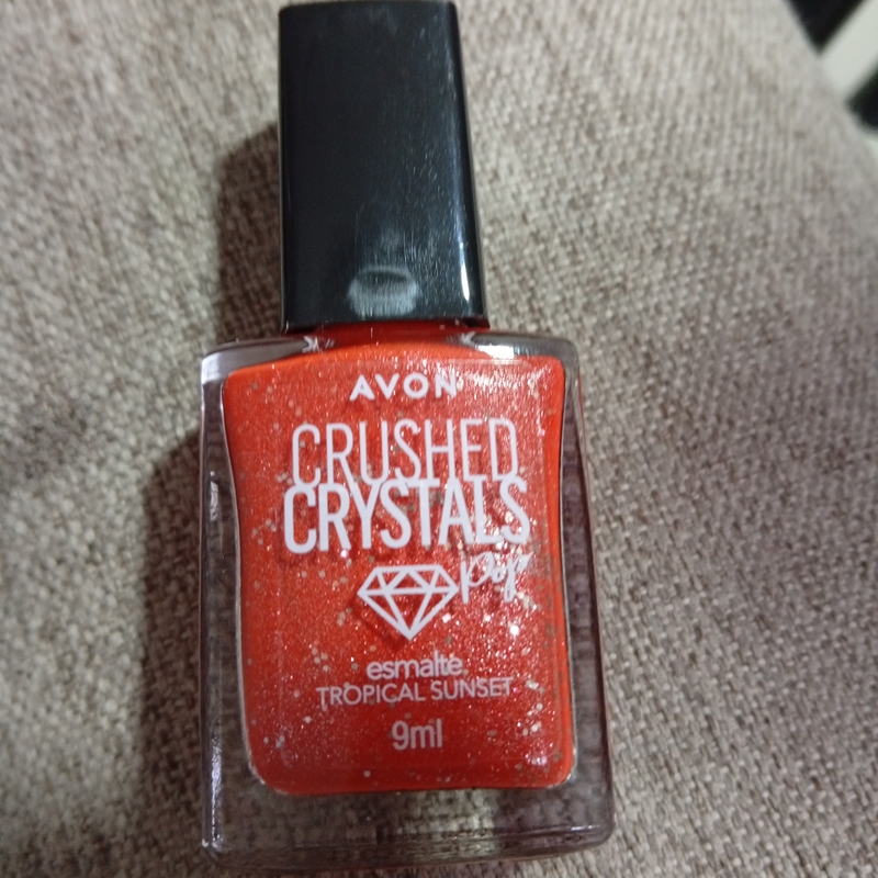 Esmalte Crushed Vermelho Crytal