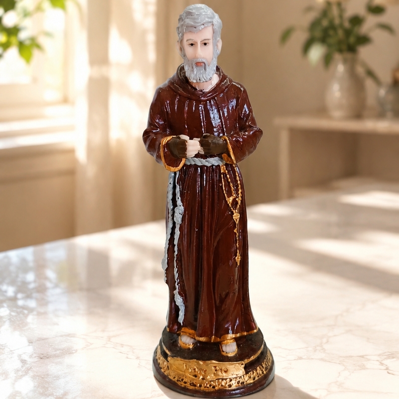 Imagem São Padre Pio - 15 Cm - Resina