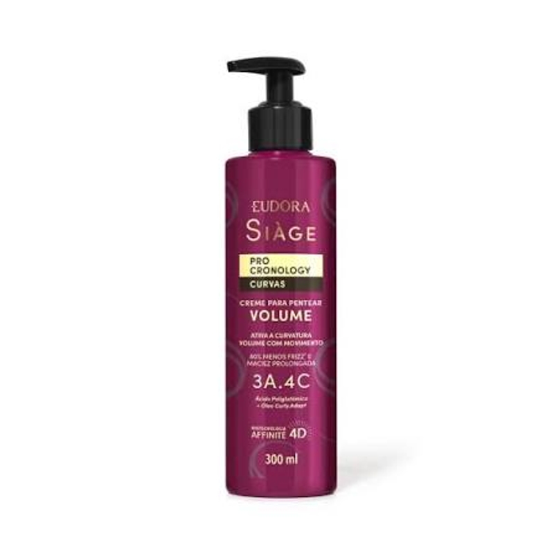 Creme para Pentear Volume Pro Cronology Curvas 3A.4C - 300ml