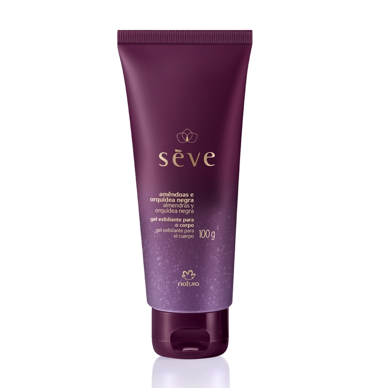 Sève Gel esfoliante para o corpo amêndoas e orquídea negra