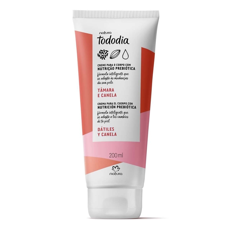Creme desodorante nutritivo para o corpo tâmara e canela - 200 ml - 200 ml