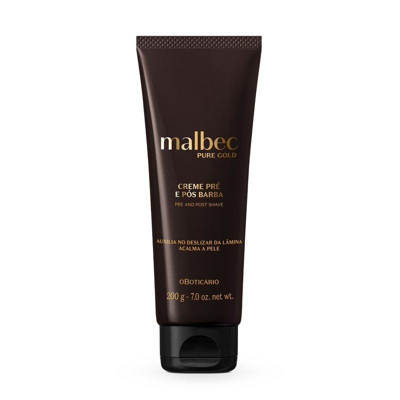 Creme Pré E Pós-Barba Malbec Pure Gold 200G