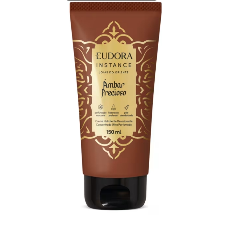 Creme Hidratante Desodorante Concentrado Ultra Perfumado Instance Âmbar Precioso 150ml