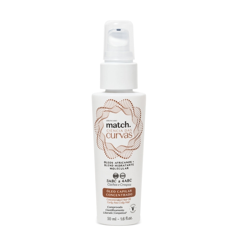 Óleo Capilar Concentrado Match Ciência Das Curvas 50Ml