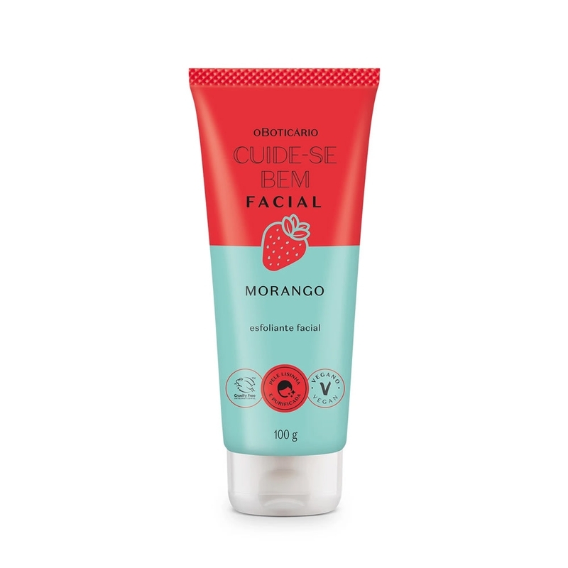 Esfoliante Facial Cuide-Se Bem Feira Morango 100G