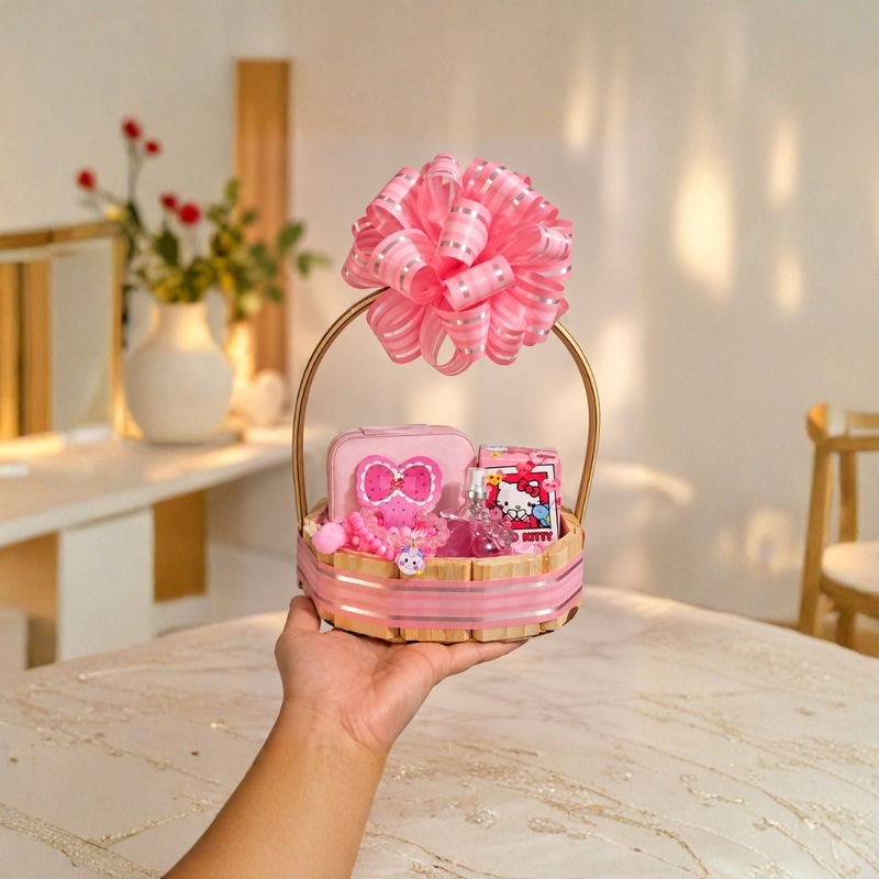 CESTA HELLO KITTY PRESENTE FEMININO INFANTIL - foto 2