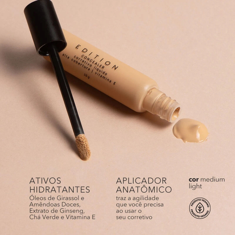 Corretivo Líquido Médio – Concealer Medium Light Océane Edition 15g - foto 2