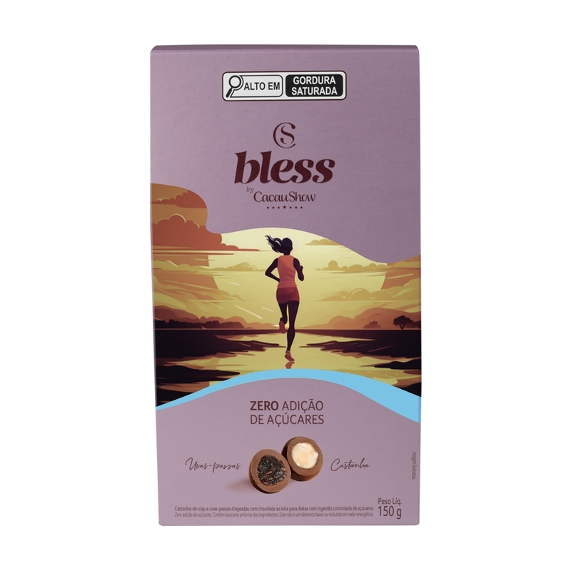 Drageado Bless Zero Adição de Açúcar ao Leite 150g