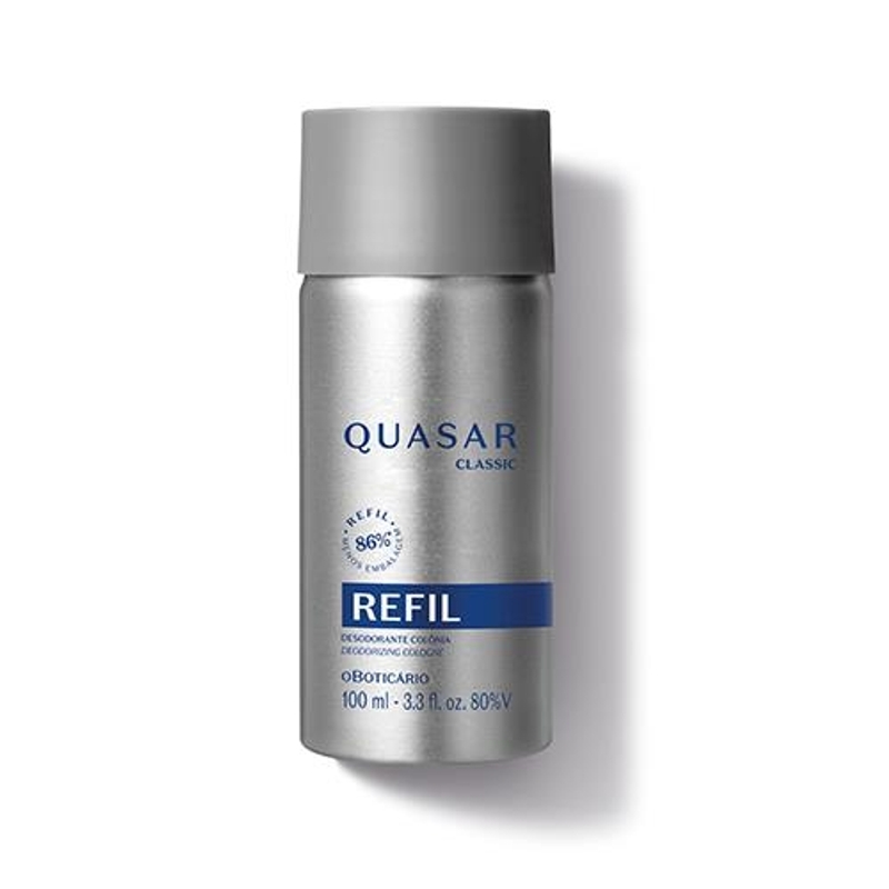 Refil Quasar Classic Desodorante Colônia 100Ml