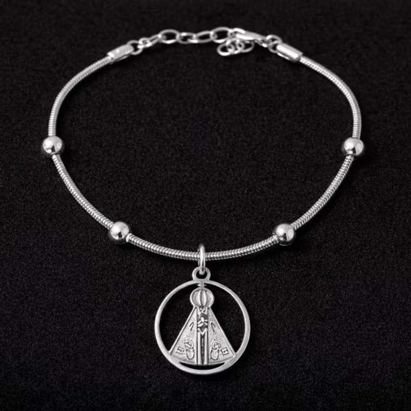 Pulseira Aço Inox - N.Sra. Aparecida