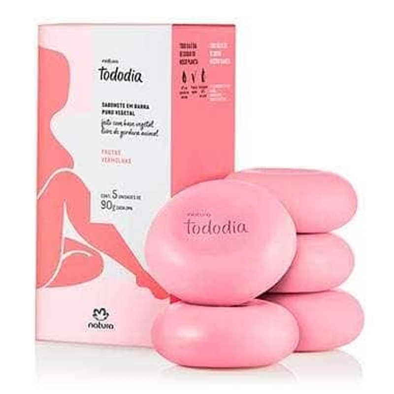 Cx Sabonete Frutas Vermelhas 5unids