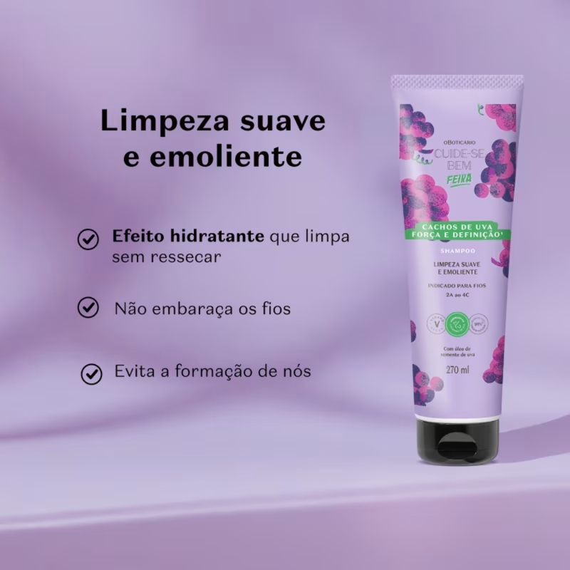 Shampoo Cuide-se Bem Feira Cachos de Uva 270ml - foto 2