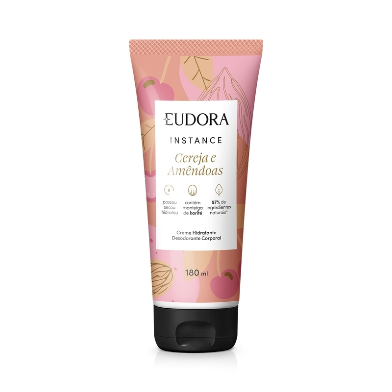 Creme Hidratante Desodorante Corporal Instance Cereja E Amêndoas 180Ml