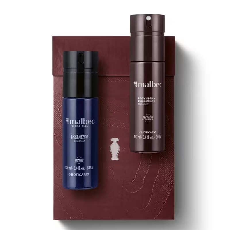 Kit Presente Malbec Body Spray (2 Itens)