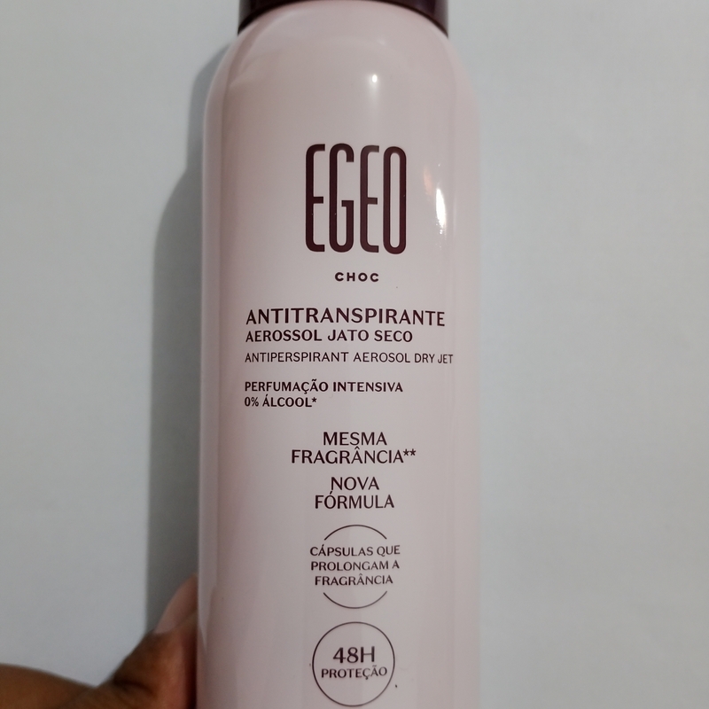 Desodorante Antitranspirante Aerossol Jato Seco Egeo Choc 75G/125Ml