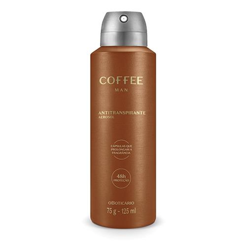 Desodorante Antitranspirante Aerossol Coffee Man 125ml