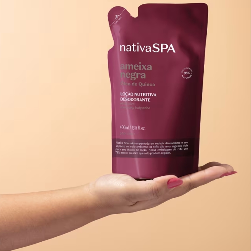 Refil Loção Desodorante Hidratante Corporal Nativa SPA Ameixa Negra 350ml - foto 2