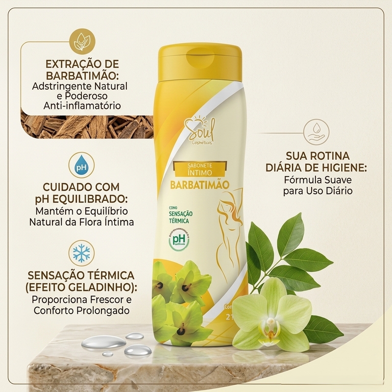 Sabonete Íntimo de Barbatimão - 200ml - foto 2