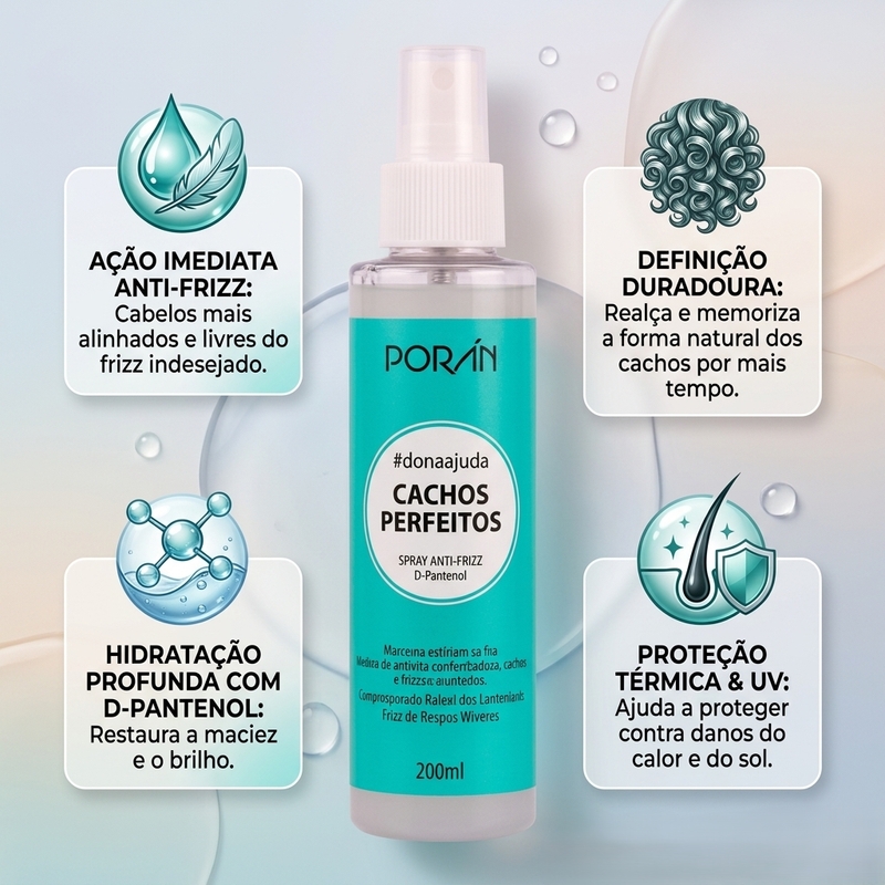 Spray Anti-Frizz Cachos Perfeitos - 120ml - foto 2