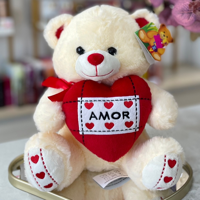 Urso Coração Amor 25cm