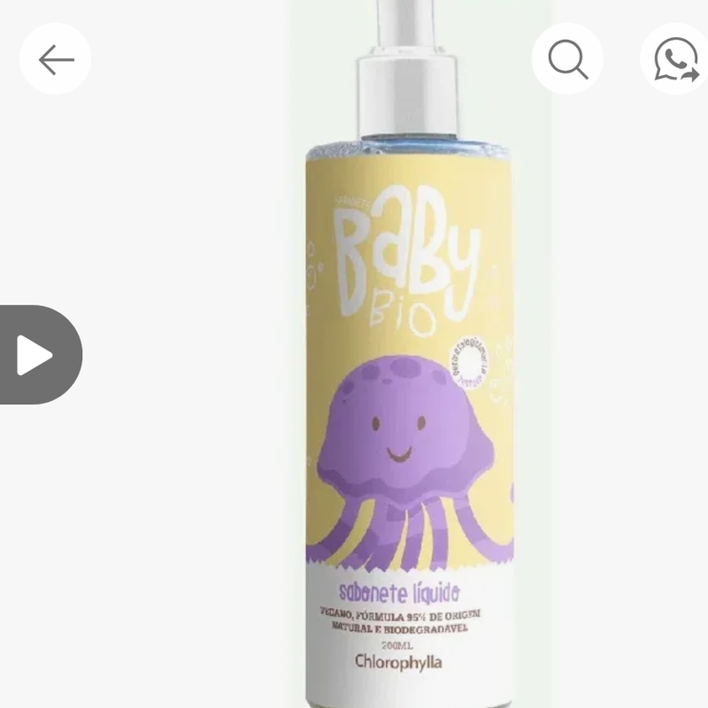 Sabonete Líquido Baby Bio 200ml