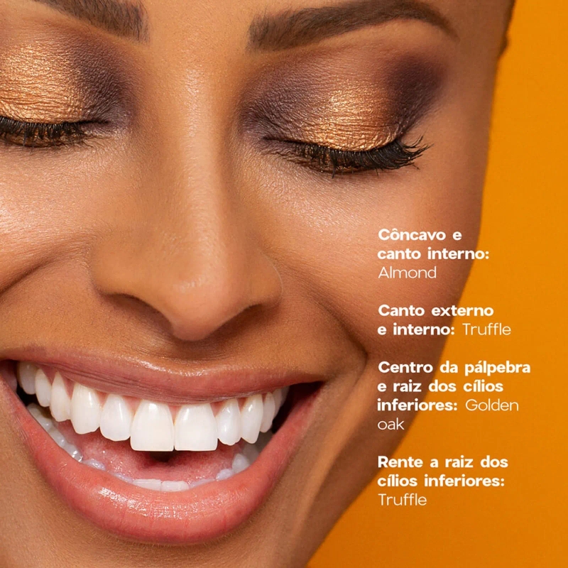Paleta de Sombras Tons Terrosos - 6 Eyeshadow Palette Classic Océane Edition 7,8g - foto 3