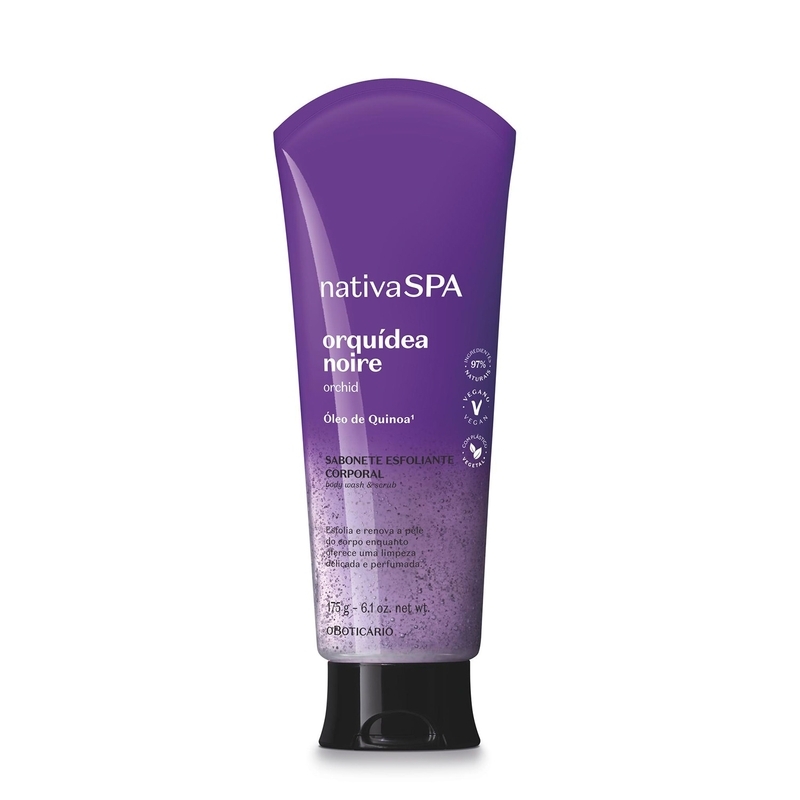 Sabonete Líquido Esfoliante Corporal Nativa Spa Orquídea Noire 175G