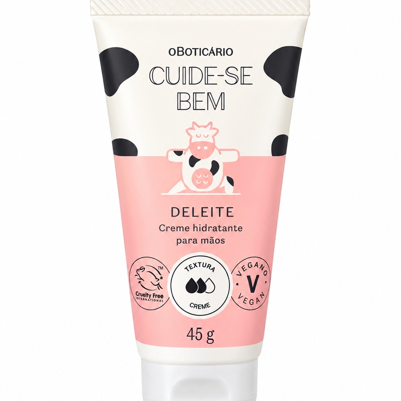Creme Mãos Hidratante Desodorante Cuide-se Bem Deleite 45g