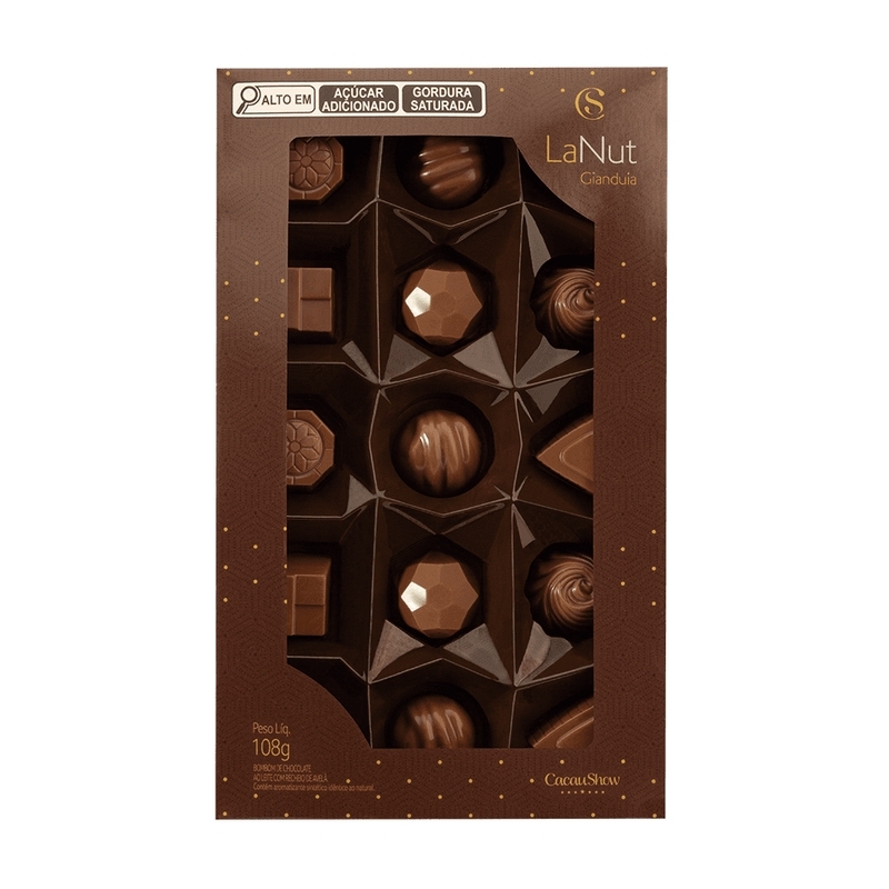 Caixa de Bombons Mini Show LaNut 108g