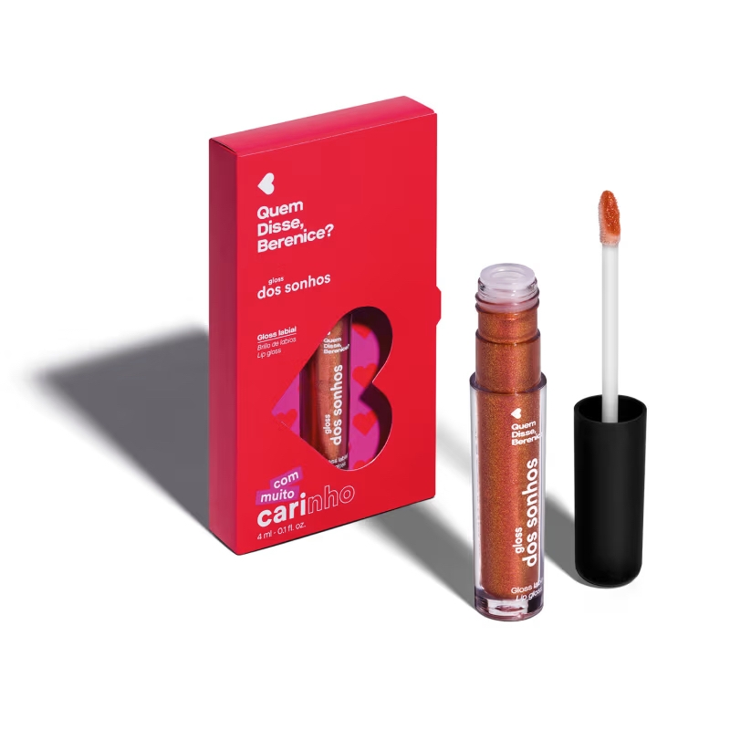 DOS SONHOS ESPECIAL PRESENTE GLOSS MARROM AVERMELHADO 4ML