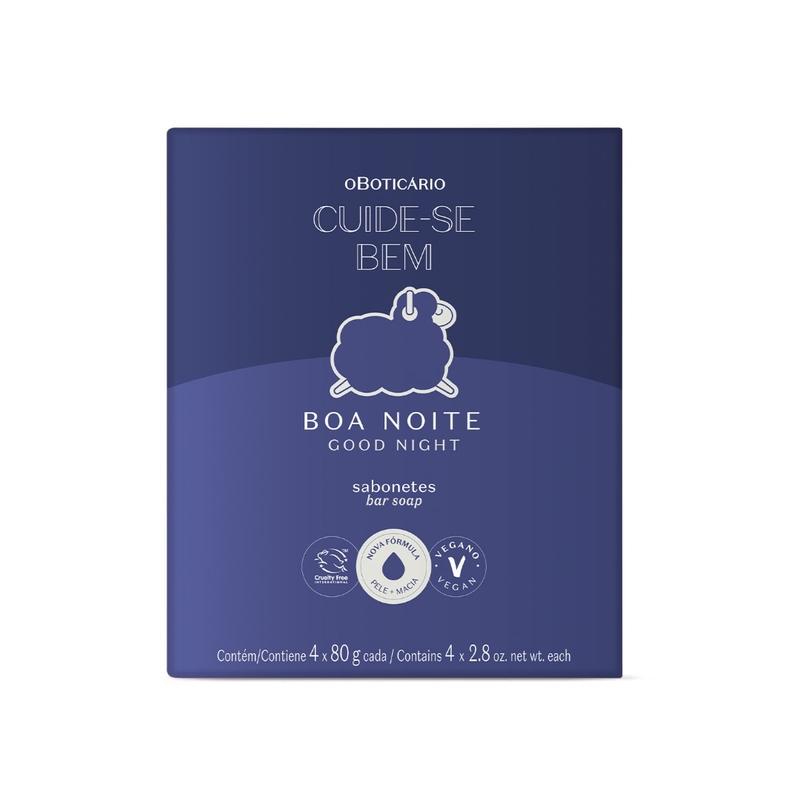 Sabonetes em Barra Cuide-se Boa Noite 4x80g