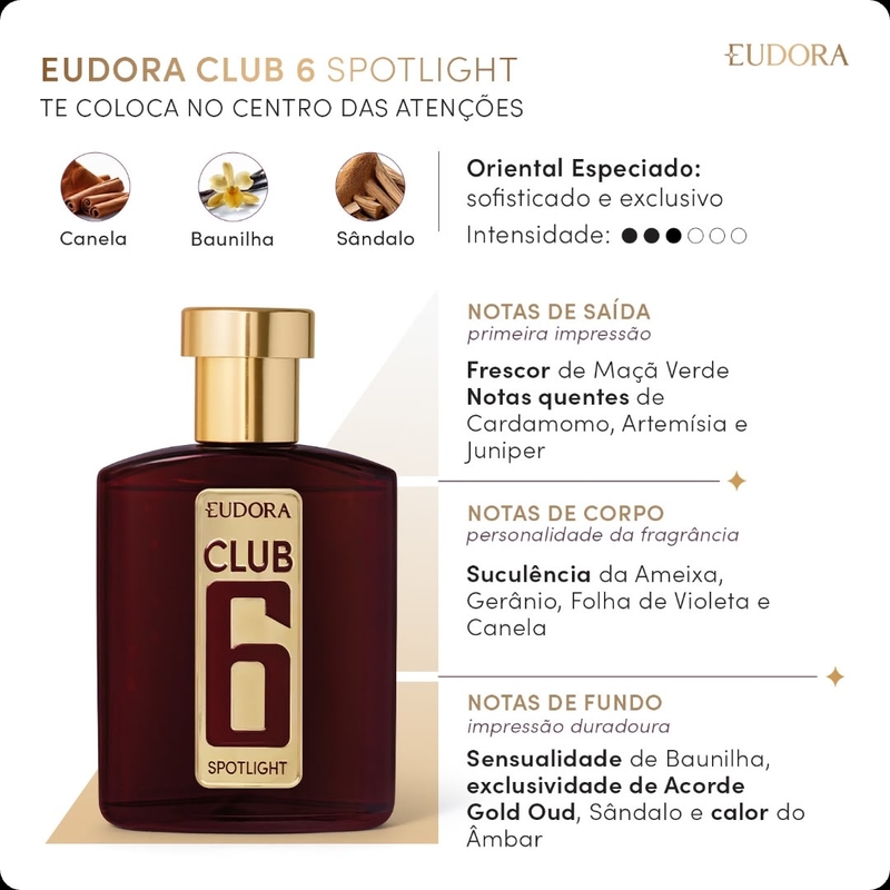 Club 6 Spotlight Desodorante Colônia 95Ml - foto 2