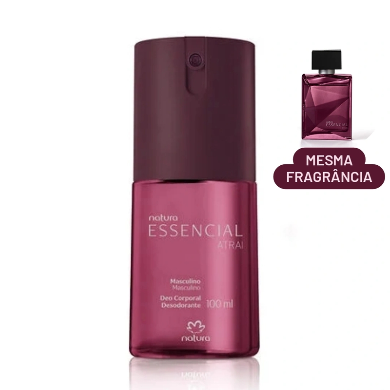 Deo Spray Essencial Atrai Masculino AMADEIRADO ESPECIADO 100ml