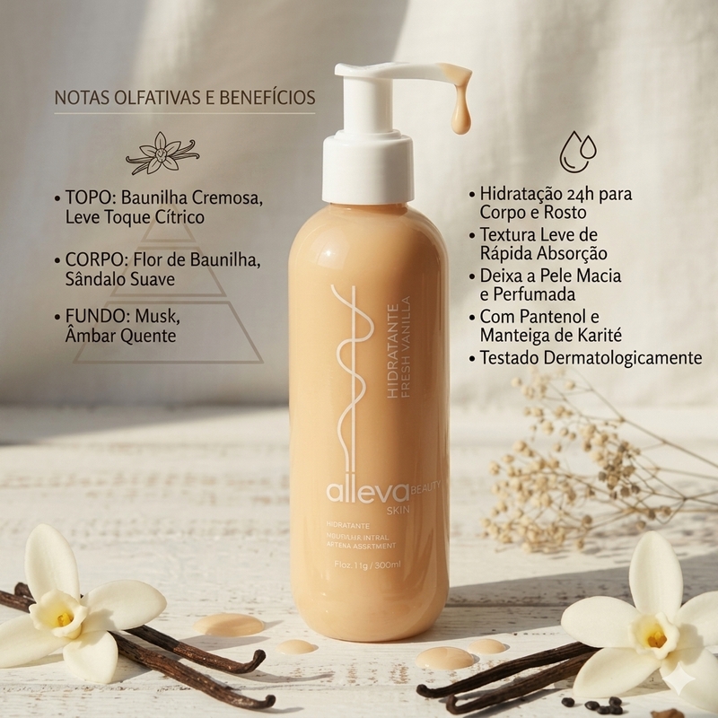 Hidratante Corpo e Rosto Fresh Vanilla - 200ml - foto 2