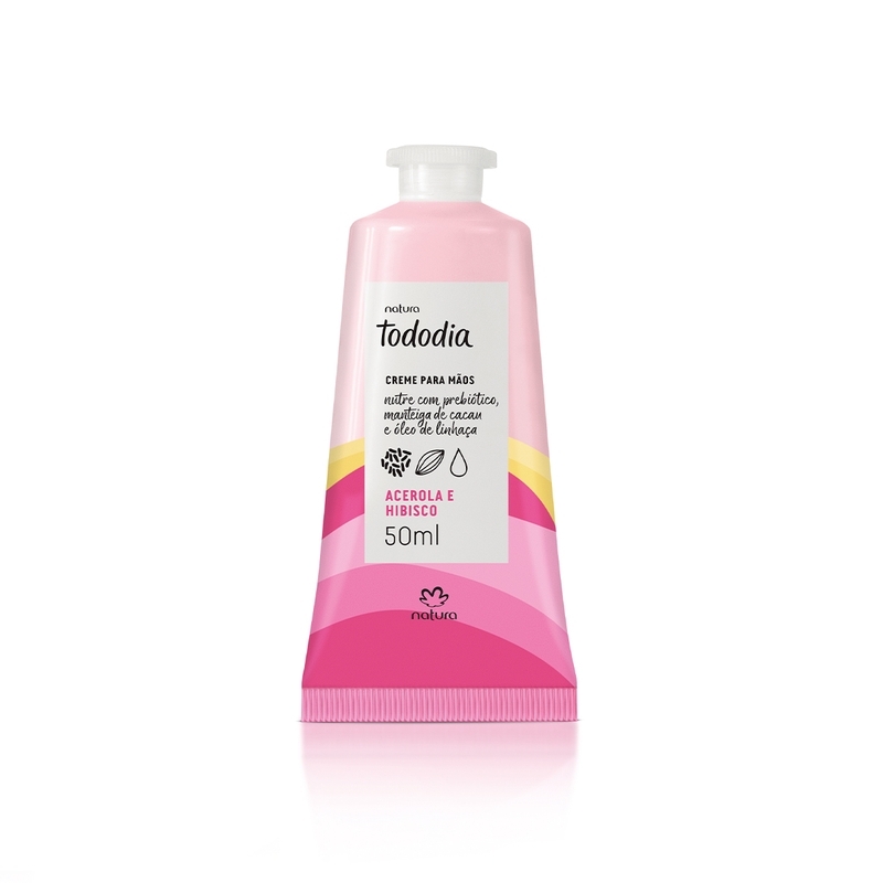 creme nutritivo para as mãos acerola e hibisco - 50 ml