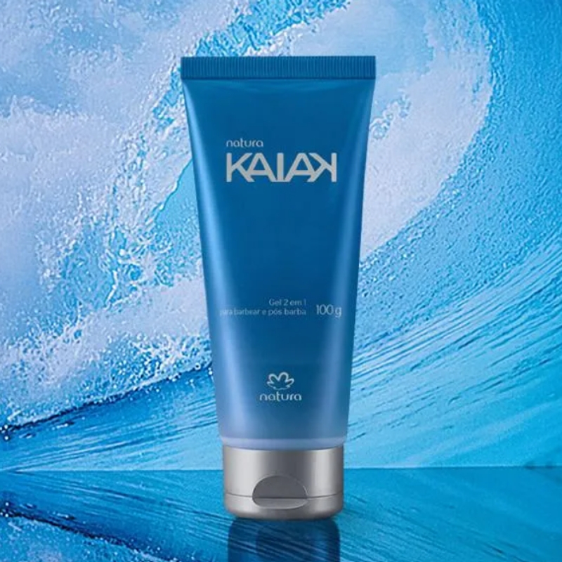 Natura Kaiak Gel 2 em 1 Para Barbear e Pós Barba 100g