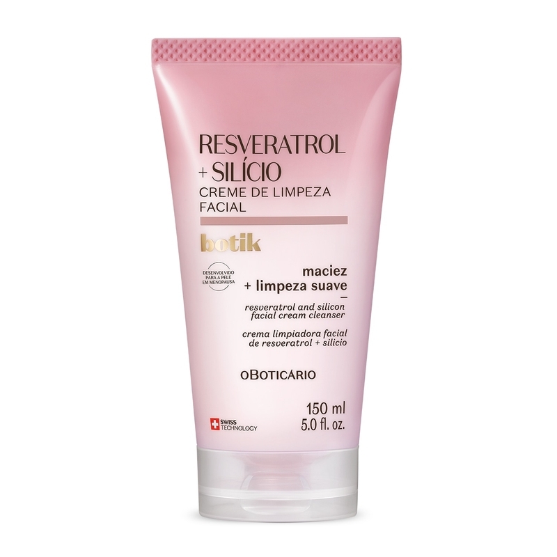 Creme De Limpeza Facial Botik Resveratrol E Silício 150Ml