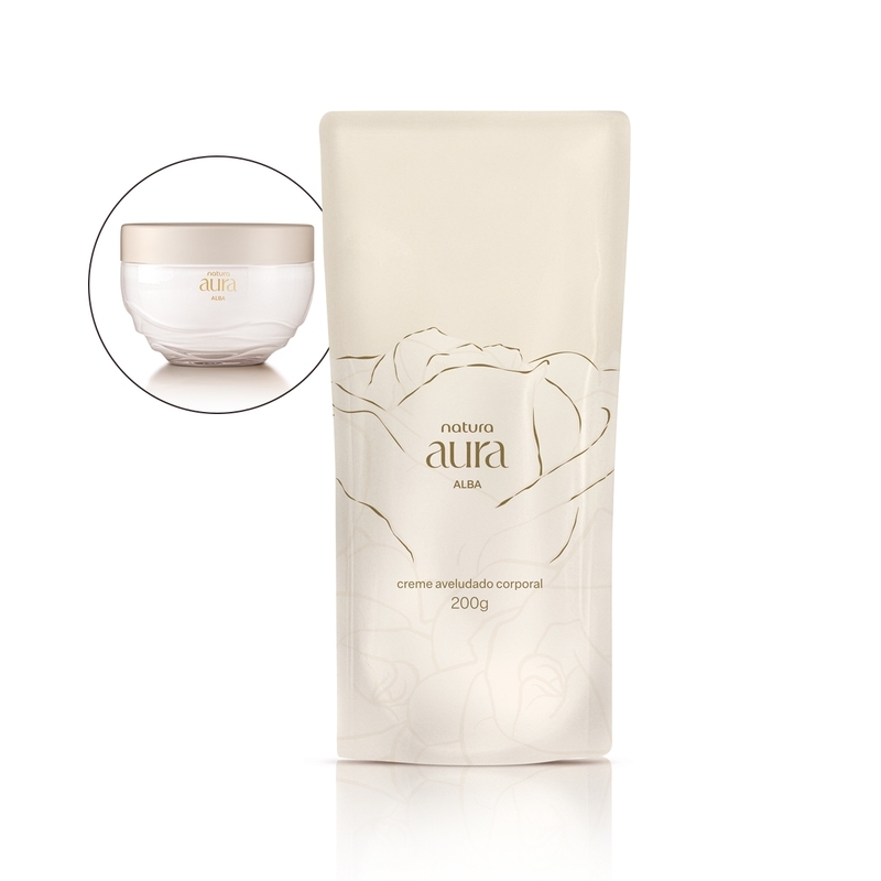 Refil Creme Aveludado Corporal Natura Aura Alba 200g