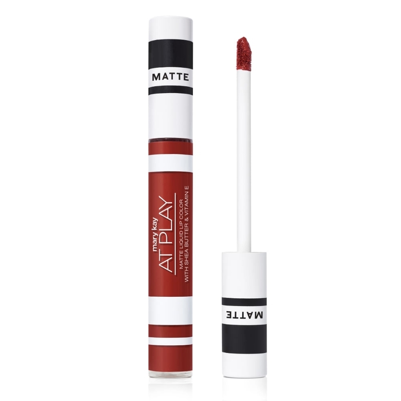 Batom Líquido Matte com Manteiga de Karité e Vitamina E - Mary Kay At Play® - Red My Mind - 6,5g