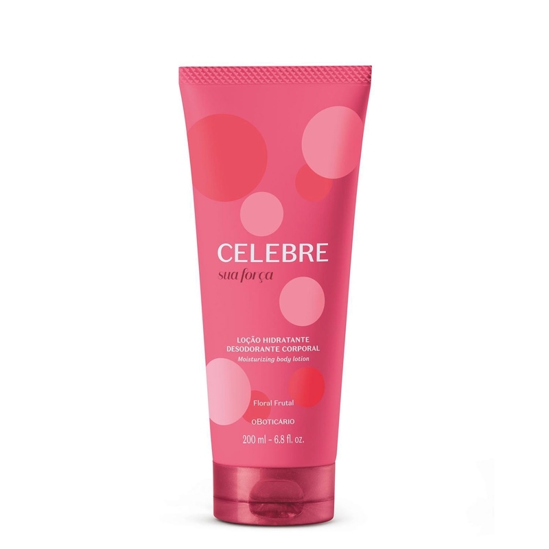 Loção Hidratante Corporal Feminina Celebre Sua Força 200Ml