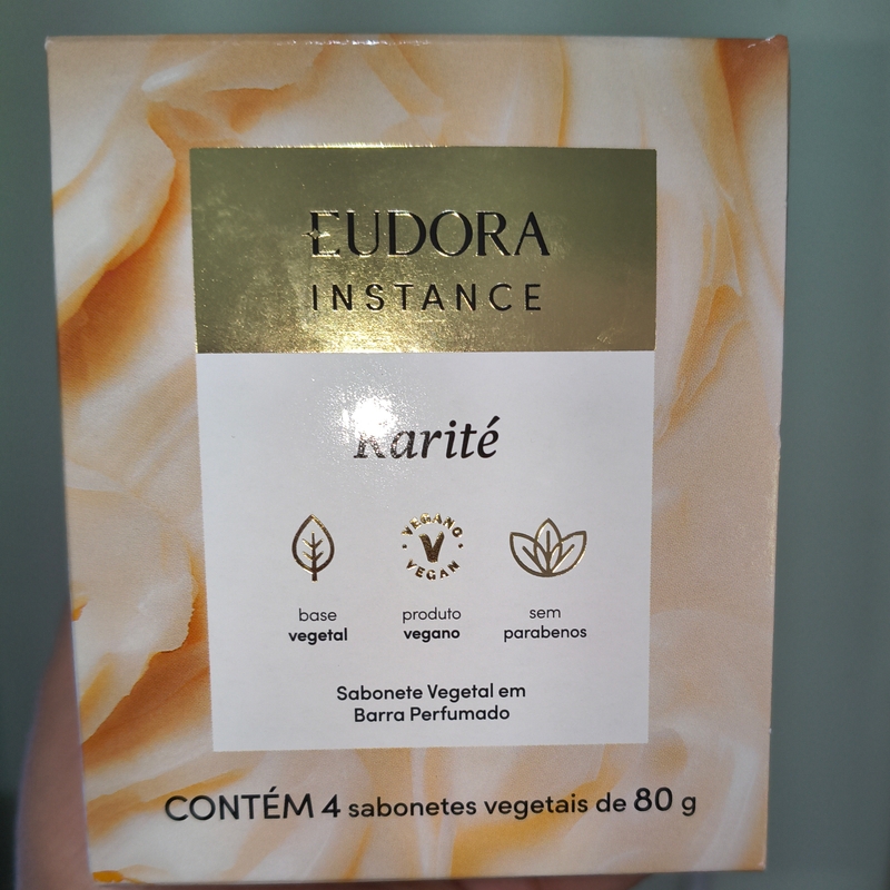 Sabonete Vegetal Em Barra Perfumado Instance Karité 4X80G