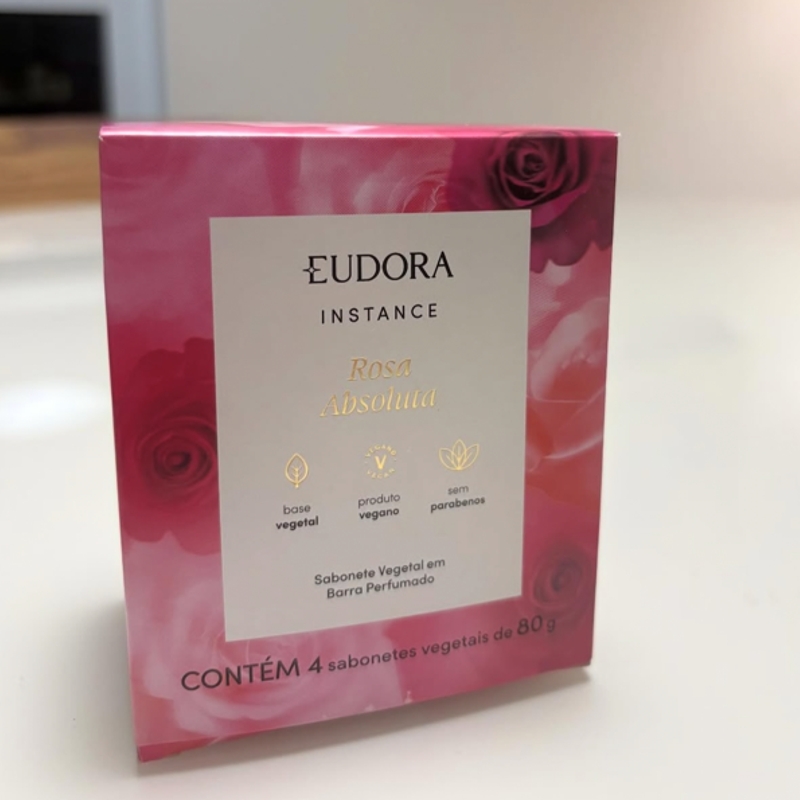 Sabonete Vegetal em Barra Instance Rosa Absoluta 80g (4 unidades)