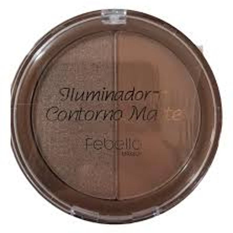 Iluminador + Contorno Matte Febella Makeup - Cor B