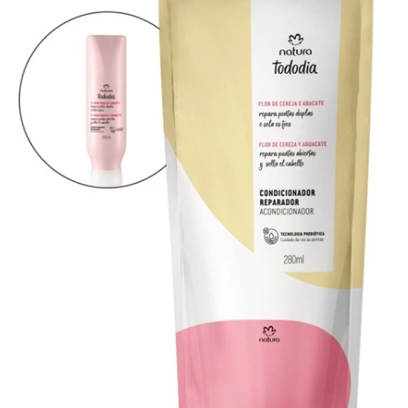 Refil Condicionador Reparador Tododia Flor de Cereja e Abacate 280 ml