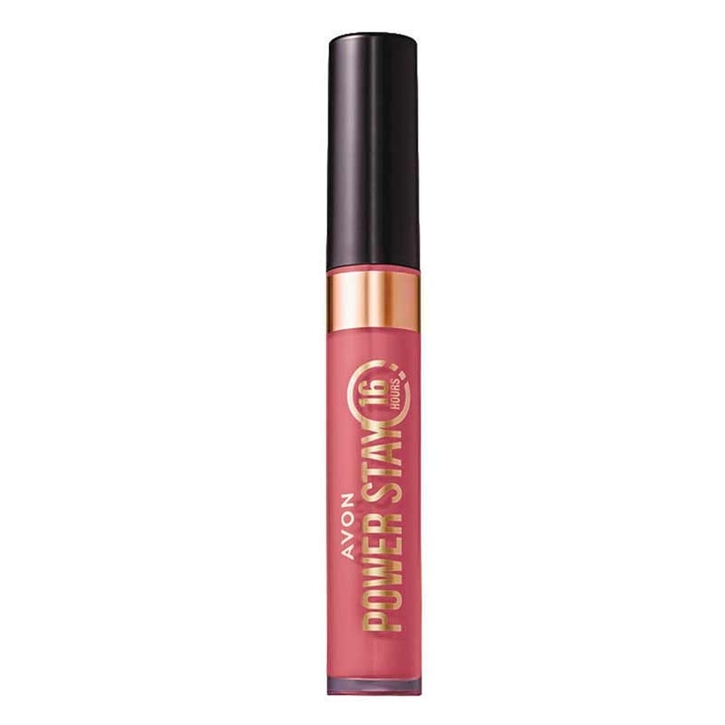 Avon Power Stay Batom Líquido Matte 16h Rosa Toque Rosê - 7 ml