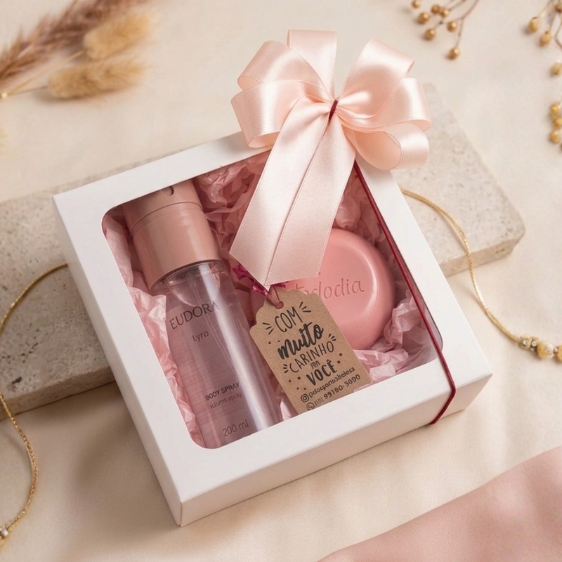 PRESENTE FEMININO BODY SPRAY EUDORA 100ml + SABONETE NATURA TODODIA - foto 2