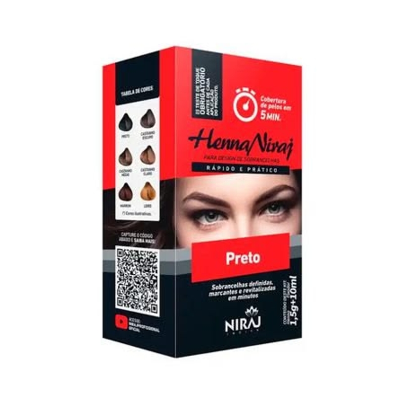 Henna Preta Niraj 10Ml